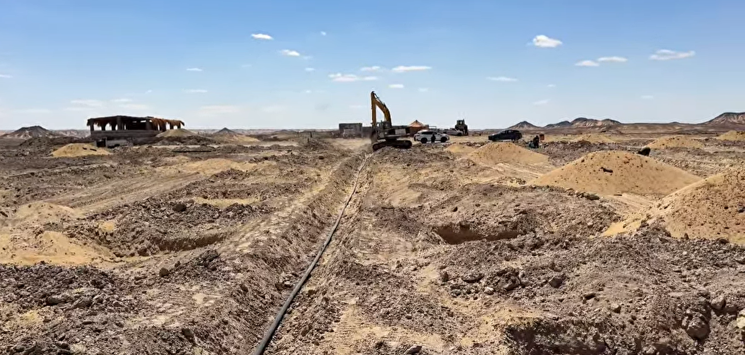 تركيب شبكات الري في المرحلة الثانية